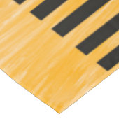 Orange and Black Mid Century Moderne Kunst  Tischdecke (Schrägansicht)