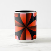 Orange and Black Minimalist Abstract Tasse (Zentrum)