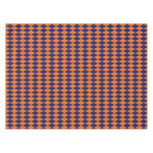 Orange and Blue Harlequin Checkered Design  Tischdecke (Vorderseite (Horizontal))