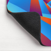 Orange and Blue Spiral Mousepad (Ecke)