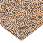 Orange and Brown Leopard Print Kurzer Tischläufer (Ecke)
