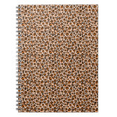 Orange and Brown Leopard Print Notizblock (Vorderseite)