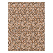 Orange and Brown Leopard Print Tischdecke (Vorderseite)