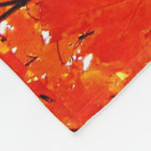 Orange and Gold Autumn Leaves Fleece Blanket (Ecke)
