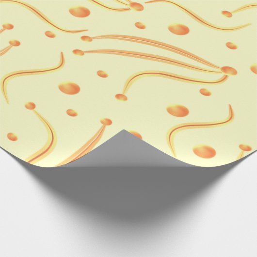 orange and gold geschenkpapier (Ecke)