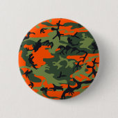 Orange and Green Camouflage, Militär, Armee Button (Vorderseite)