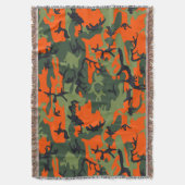 Orange and Green Camouflage, Militär, Armee Decke (Vorderseite Vertikal)