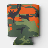 Orange and Green Camouflage, Militär, Armee Dosenkühler (Rückseite)