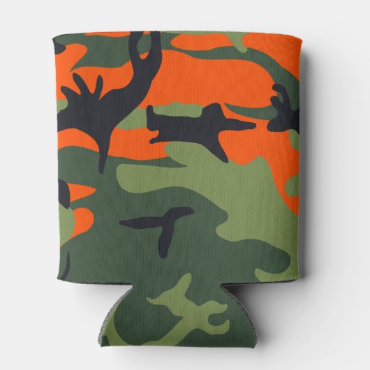 Orange and Green Camouflage, Militär, Armee Dosenkühler (Rückseite)