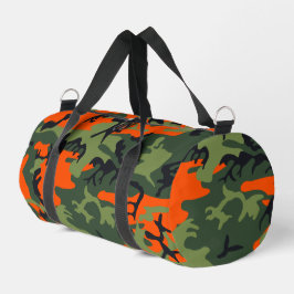 Orange and Green Camouflage, Militär, Armee Duffle Bag