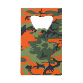 Orange and Green Camouflage, Militär, Armee Geldbeutel Flaschenöffner (Vorderseite)