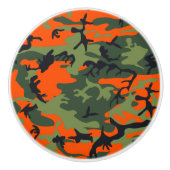 Orange and Green Camouflage, Militär, Armee Keramikknauf (Vorderseite)