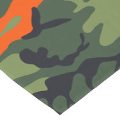 Orange and Green Camouflage, Militär, Armee Kurzer Tischläufer (Ecke)