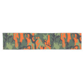 Orange and Green Camouflage, Militär, Armee Kurzer Tischläufer (Horizontal)