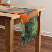 Orange and Green Camouflage, Militär, Armee Kurzer Tischläufer (Beispiel)