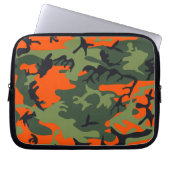 Orange and Green Camouflage, Militär, Armee Laptopschutzhülle (Vorderseite)
