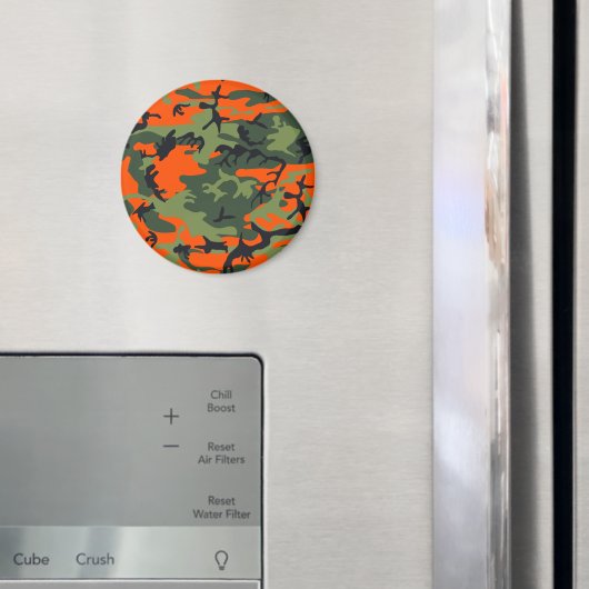 Orange and Green Camouflage, Militär, Armee Magnet (In Situ (Kühlschrank))