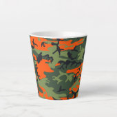 Orange and Green Camouflage, Militär, Armee Milchtasse (Vorderseite)