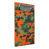 Orange and Green Camouflage, Militär, Armee Mini Klemmbrett (Schrägansicht)