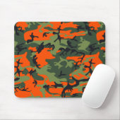 Orange and Green Camouflage, Militär, Armee Mousepad (Mit Mouse)