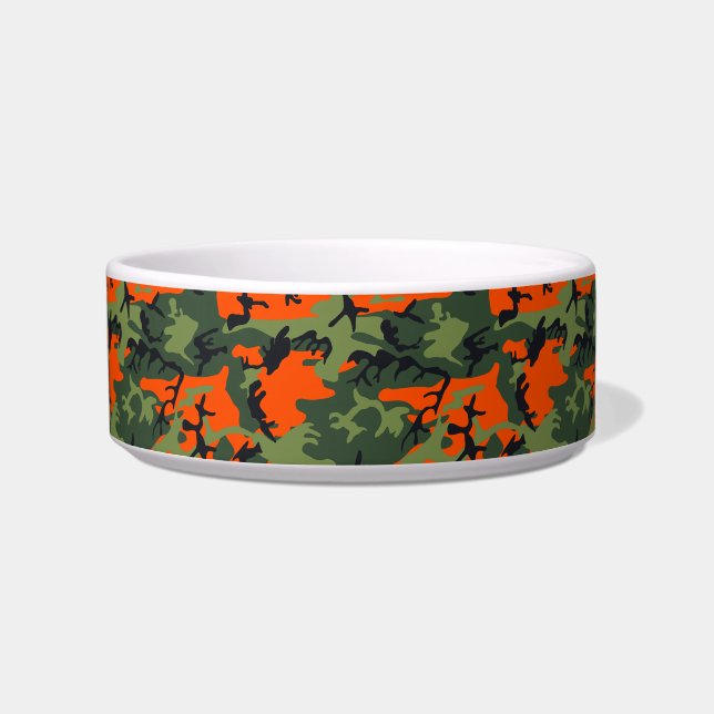 Orange and Green Camouflage, Militär, Armee Napf (Vorderseite)