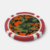 Orange and Green Camouflage, Militär, Armee Pokerchips (Einzeln)