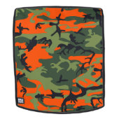 Orange and Green Camouflage, Militär, Armee Rucksack (Abnehmbare Front)