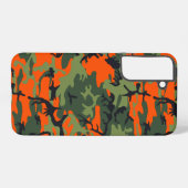 Orange and Green Camouflage, Militär, Armee Samsung Galaxy Hülle (Rückseite (Horizontal))