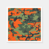 Orange and Green Camouflage, Militär, Armee Serviette (Vorderseite)