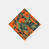 Orange and Green Camouflage, Militär, Armee Serviette (Ecke)