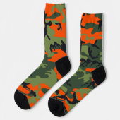 Orange and Green Camouflage, Militär, Armee Socken (Linkes Detail)