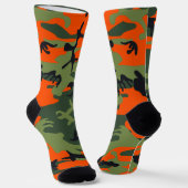 Orange and Green Camouflage, Militär, Armee Socken (Gewinkelt)