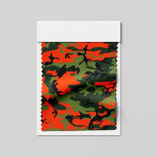 Orange and Green Camouflage, Militär, Armee Stoff