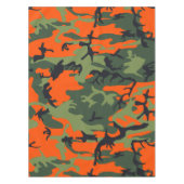Orange and Green Camouflage, Militär, Armee Tischdecke (Vorderseite)
