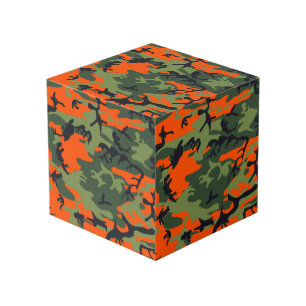 Orange and Green Camouflage, Militär, Armee Würfel