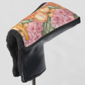 Orange and Pink Tulip Flowers Personalized Golf Headcover (3/4 Vorderseite)