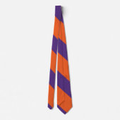 Orange and Plum Broad University Strip Krawatte (Rückseite)