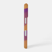 Orange and Purple Abstract Wave Pattern iPhone 16 Hülle (Rechte Seite)