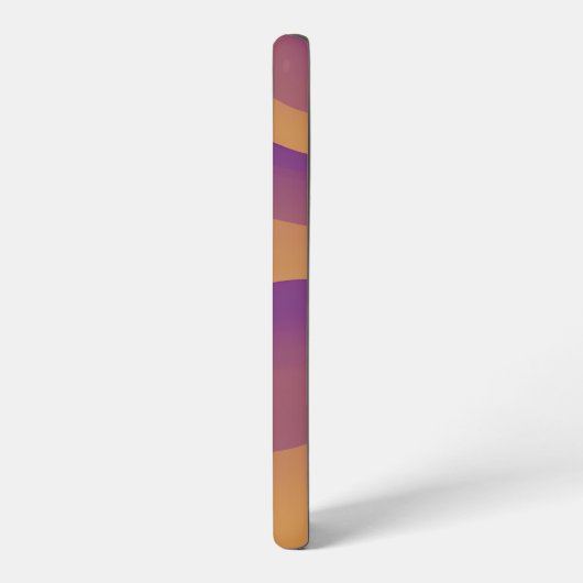 Orange and Purple Abstract Wave Pattern Samsung Galaxy Hülle (Linke Seite)