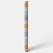 Orange and Purple Plaid Pattern Monogram Samsung Galaxy Hülle (Linke Seite)