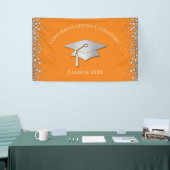 Orange and Silver Graduation Banner (Messeveranstaltung)