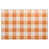 Orange and White Bold Checkered Plaid Design  Stoff (Fat Quarter (45,7 x 55,9 cm))