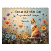 Orange and White Cats AI-generated Images Kalender (Titelbild)