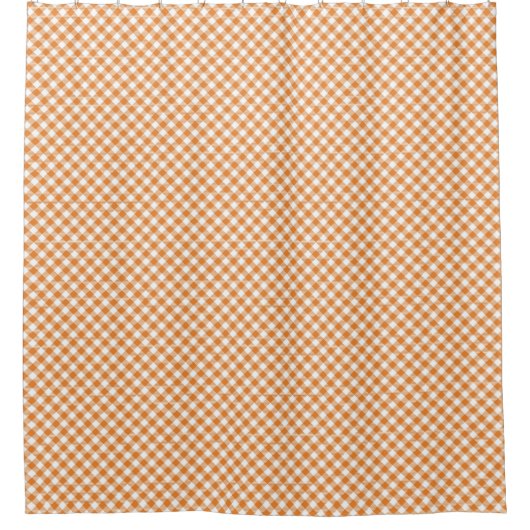 Orange and white checkerboard shower curtain  duschvorhang (Vorderseite)