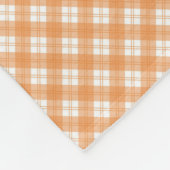 orange and white checkered pattern fleecedecke (Ecke)