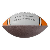 Orange and White Football with Foto, Personalized (Gedreht 90)