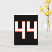 Orange And White Srts Number 44 Jersey Uniform Pla Karte (Gelbe Blume)