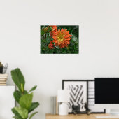 "ORANGE AND YELLOW DAHLIA" POSTER (Heimbüro)