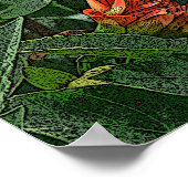 "ORANGE AND YELLOW DAHLIA" POSTER (Ecke)