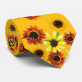 Orange and Yellow Sunflowers Neck Ties Krawatte (Gerollt)